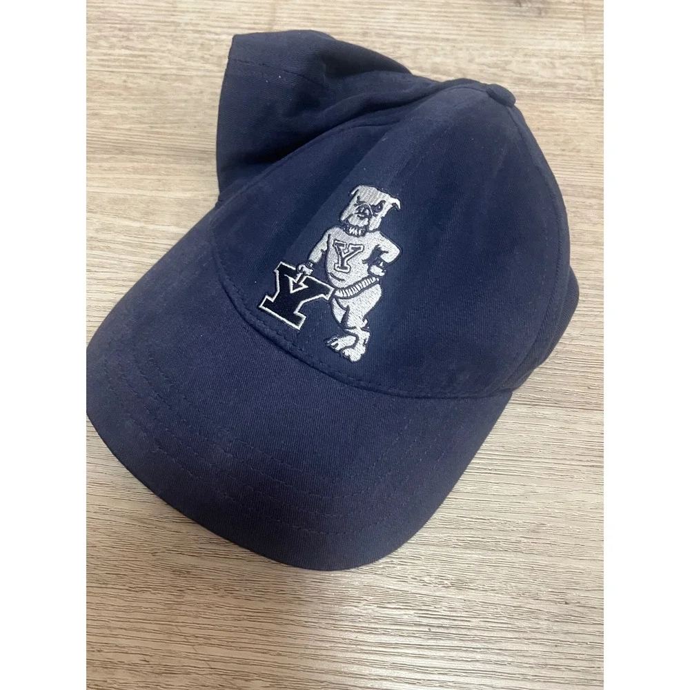 Yale Bulldogs Hat Navy Blue Adjustable Made in USA Ivy League New England Cap